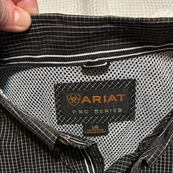 Ariat Pro Series Black Casual Button Down Shirt - Picture 3 of 11